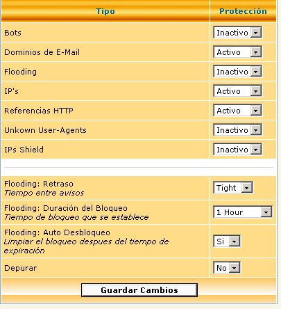 Ejemplo de configuracion de security, para adinistradores poco experimentados. - Instalacion de DragoflyCMS / CPGNuke: Recomendaciones